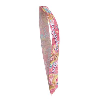 Unique Satin Disney Tangled Birthday Sash | Pink | 1 Pc