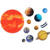 Giant Magnetic Solar System with 12 Individual Briefing Magnets.Perfect for Toddlers and Kids. (24 PCS) view 1