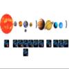 Giant Magnetic Solar System with 12 Individual Briefing Magnets.Perfect for Toddlers and Kids. (24 PCS) view 3