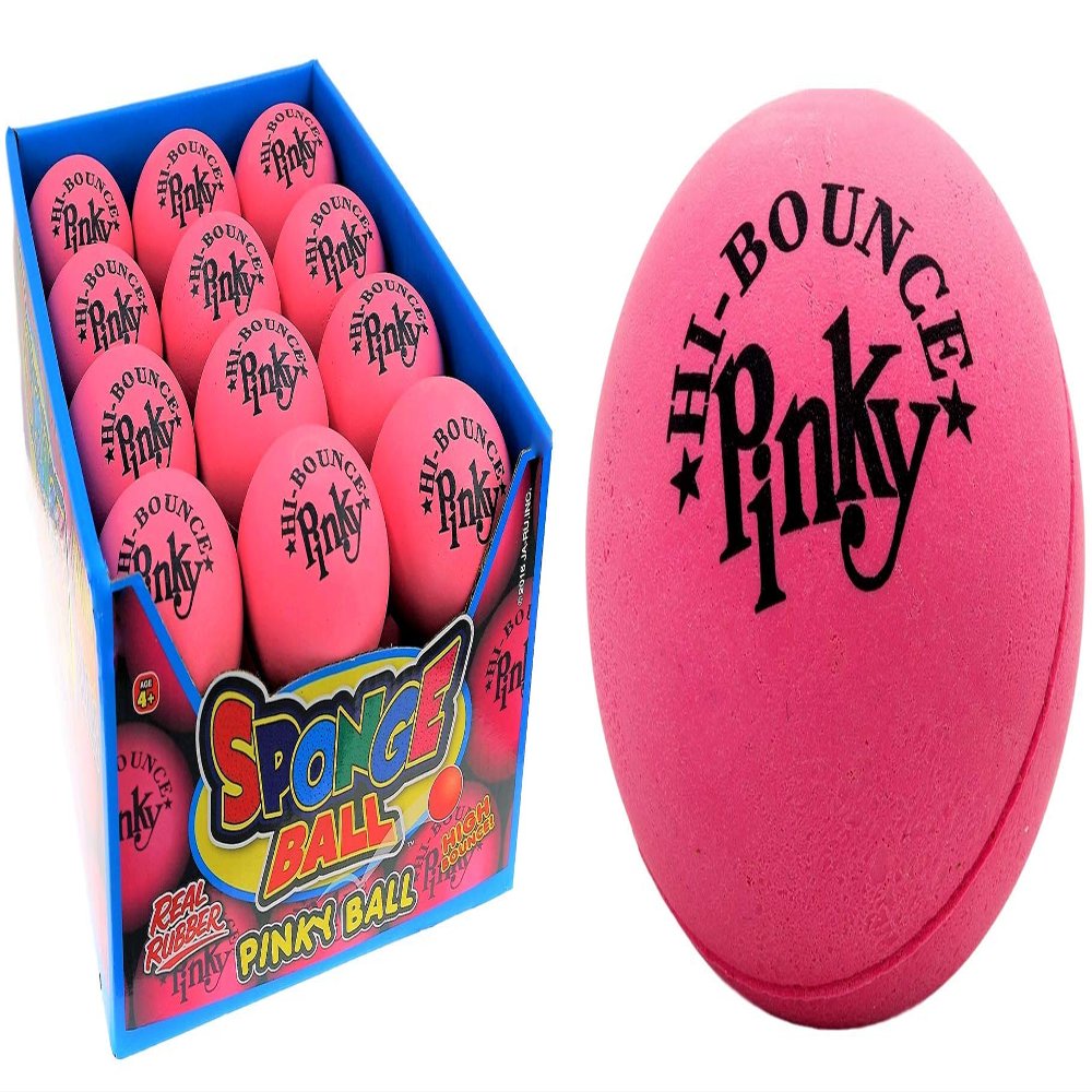 JA-RU Hi Bounce Pinky Ball (24 Balls)  Solid Pink Rubber Bouncy Balls for Kids, Outdoor Playground Toys, Stress Relief Toy & Massage Balls, Bulk Party Favors & Classroom Prizes. 976-24p
