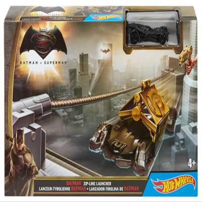 Hot Wheels Batman v Superman Batman Zipline Launcher Trackset