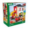 BRIO 33833 World Central Fire Station - Interactive Toy Set with Fire Truck and Accessories | Light and Sound Features | Compatibility with All BRIO Railway Toys | Safety Tested | for Kids Ages 3+ view 4