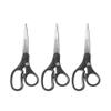 Westcott 8-Inch Kleenearth Basic Straight Scissors, 3 Pack, Black (15585) view 2