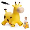 EVERICH TOY Giraffe Bouncy Horse Hopper for Toddlers, Bouncy Animals Jumping Horse, Inflatable Ride on Bouncer Hopping Toys Gifts for Boys Girls 18 Months 2 3 4 5 6 Years Old view 1