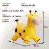 EVERICH TOY Giraffe Bouncy Horse Hopper for Toddlers, Bouncy Animals Jumping Horse, Inflatable Ride on Bouncer Hopping Toys Gifts for Boys Girls 18 Months 2 3 4 5 6 Years Old view 4