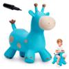 EVERICH TOY Giraffe Bouncy Horse Hopper for Toddlers, Bouncy Animals Jumping Horse, Inflatable Ride on Bouncer Hopping Toys Gifts for Boys and Girls 18 Months 2 3 4 5 6 Years Old view 1