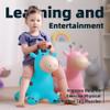 EVERICH TOY Giraffe Bouncy Horse Hopper for Toddlers, Bouncy Animals Jumping Horse, Inflatable Ride on Bouncer Hopping Toys Gifts for Boys and Girls 18 Months 2 3 4 5 6 Years Old view 2