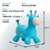 EVERICH TOY Giraffe Bouncy Horse Hopper for Toddlers, Bouncy Animals Jumping Horse, Inflatable Ride on Bouncer Hopping Toys Gifts for Boys and Girls 18 Months 2 3 4 5 6 Years Old view 4