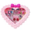 Elesa Miracle 28pcs Children Kids Little Girl Shiny Clip-on Earrings and Adjustable Jewelry Rings in Box, Girl Pretend Play Earrings and Dress up Rings view 1