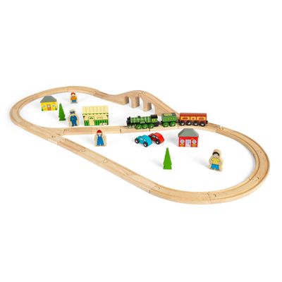 Bigjigs Rail Heritage Collection Flying Scotsman Train Set - 40 Play Pieces