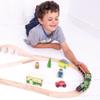 Bigjigs Rail Heritage Collection Flying Scotsman Train Set - 40 Play Pieces view 2