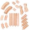 Bigjigs Rail Product Name: Expansion Pack - 24 Pieces Curves and Straights - Compatible with Major Rail Brands view 1