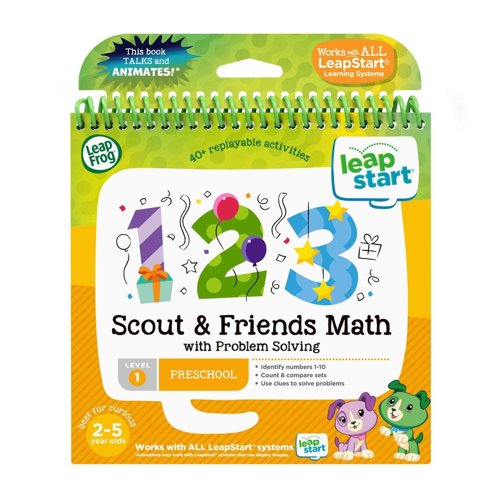 LeapFrog LeapStart 3D Scout and Friends Math Book