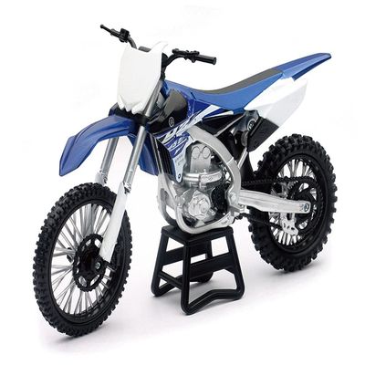 New-Ray Motorcycle Yamaha YZF 450 2017 Miniature Scale 1/12, 57983, Multicolor