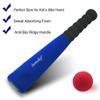 Aoneky Soft Foam Baseball Bat and Ball Set for Toddlers 1-3, 11.8 Inch All-Foam Safety T Ball Toy for Indoor Outdoor Play, Lightweight Mini Bat with Easy Grip (Blue) view 2