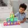 PicassoTiles 42pcs Magnetic Tiles Magnet Blocks See-Through Shape STEM Toys Building Block Educational Playset Compatible with Major Brand Tile -Starter Set for Boys and Girls Toddlers Ages 3+ PT42 view 2