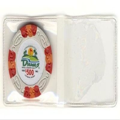 100 Vinyl Flips For Collector Casino Chips Holds both 39mm-40mm Chip