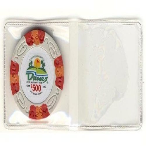 100 Vinyl Flips For Collector Casino Chips Holds both 39mm-40mm Chip
