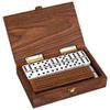 Alex Cramer Company Club 52 Luxury Domino Set with Black Walnut Case - Professional Tournament Set - 28 Indestructible Double-Six Dominoes (Personalized Brass Plate) view 3