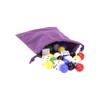 AmishToyBox Game Bag of 24 Glass Marbles (16mm Diameter) and 6 Dice for Aggravation Game view 3