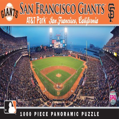 MasterPieces 1000 Piece Sports Jigsaw Puzzle - MLB San Francisco Giants Center View Panoramic - 13"x39"