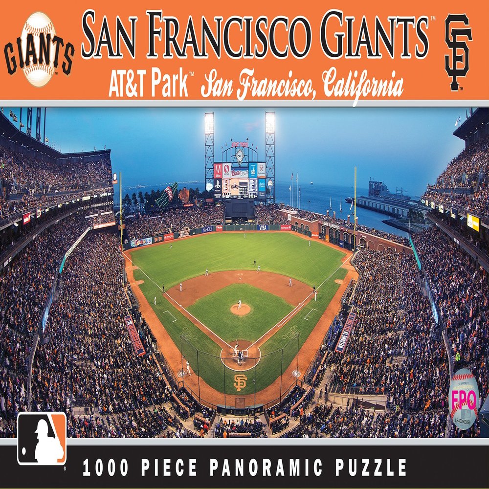 MasterPieces 1000 Piece Sports Jigsaw Puzzle - MLB San Francisco Giants Center View Panoramic - 13"x39"