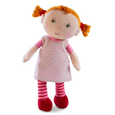 HABA Snug-up Roya Soft Baby Doll with Red Hair & Embroidered Face, Washable First Baby Doll