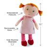 HABA Snug-up Roya  Soft Baby Doll with Red Hair & Embroidered Face, Washable First Baby Doll view 3