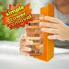 Hogar Wood Block Tower Stacking Tray Game Accessory Ages 6 to Adult - Compatible with Tipsy Tower, Lewo, WE Games and More view 3