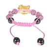 AllyDrew Crystal Beaded Kitty Shamballa Bracelet - Pink view 2