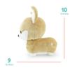 Bellzi Tan Corgi Cute Stuffed Animal Plush Toy - Adorable Soft Corgi Toy Plushies and Gifts - Perfect Present for Kids, Babies, Toddlers view 2