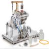 Sunnytech Hot Air Stirling Engine Motor Model Imagination Development Educational Toy Electricity Generator Colorful LED SC (SC02M) view 1