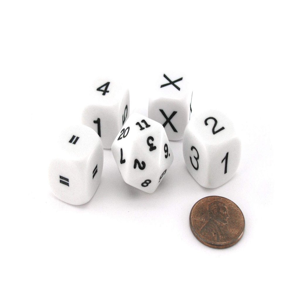 Basic Multiplication Dice Set (5)