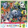 Masterpieces 48 Piece Fun Facts Jigsaw Puzzle for Kids - Safari Friends Wood Puzzle - 12"x12" view 1