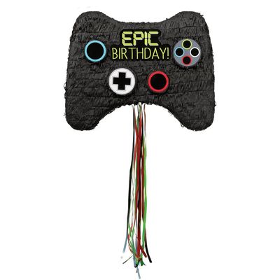 Amscan P19744 - Gaming Controller Pull String Pinata - 40cm