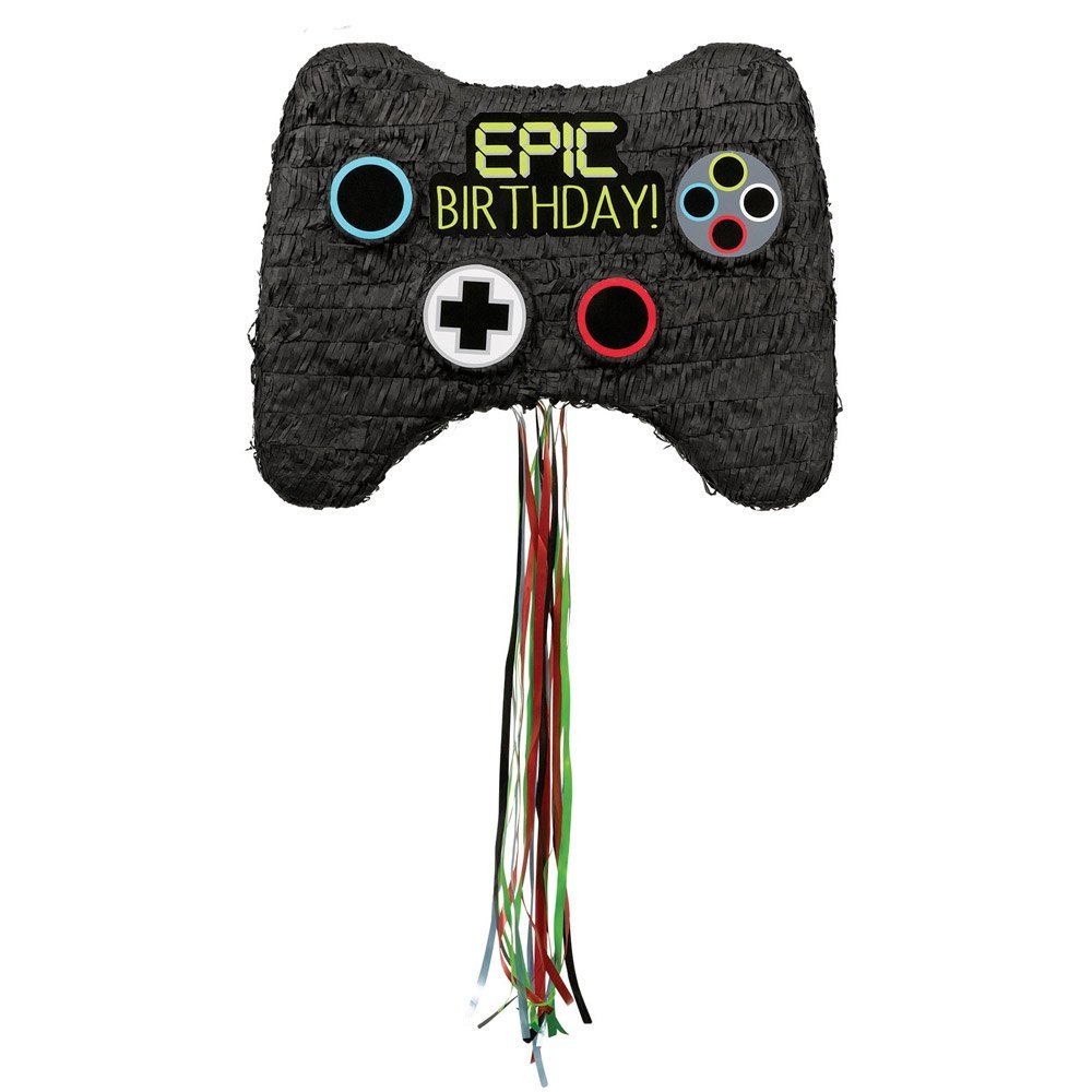 Amscan P19744 - Gaming Controller Pull String Pinata - 40cm