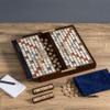 Scrabble Deluxe Travel Edition by WS Game Company | Compact Travel Game Set | Wooden Case with Hidden Storage, Raised Letter Tile Grid, and Magnetic Closure | Scrabble Board Game for 2-4 Players view 4