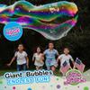 WOWmazing Giant Bubble Wands Kit: (4-Piece Set) | Incl. Wand, Big Bubble Concentrate and Tips & Trick Booklet | Outdoor Toy for Kids, Boys, Girls | Bubbles Made in The USA view 4