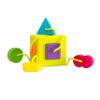 Fat Brain Toys OombeeCube, Toddler and Baby Toys 10 Months and Up, Travel-Friendly Shape Sorter with Tethered Shapes for Early Learning view 1