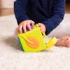 Fat Brain Toys OombeeCube, Toddler and Baby Toys 10 Months and Up, Travel-Friendly Shape Sorter with Tethered Shapes for Early Learning view 4