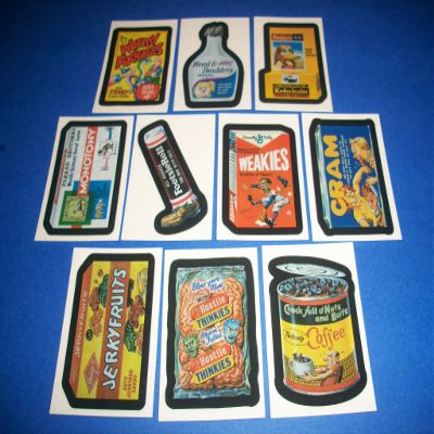 2007 Wacky Packages Ans6 Complete Set Whats in The Box 10/10 + Wrapper!!