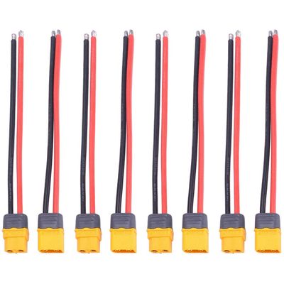 Onyehn 4 Pairs 150mm 12AWG Wire XT60H Plug Male and Female Connector for RC