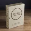 WS Game Company Scrabble Vintage Bookshelf Edition Linen Fabric-Wrapped Book Case with Solid Wood Tiles and Racks, Classic Retro Scrabble Board Game for Family Night, 2 to 4 Players, Ages 8+ view 4