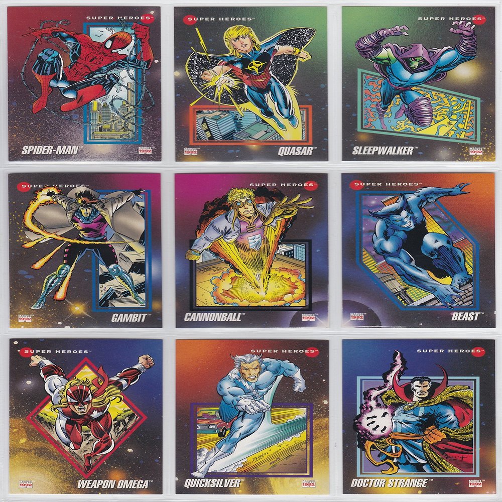 1992 Marvel Universe Series III Base Set of 200 Cards NM/M Spider-Man, X-Men