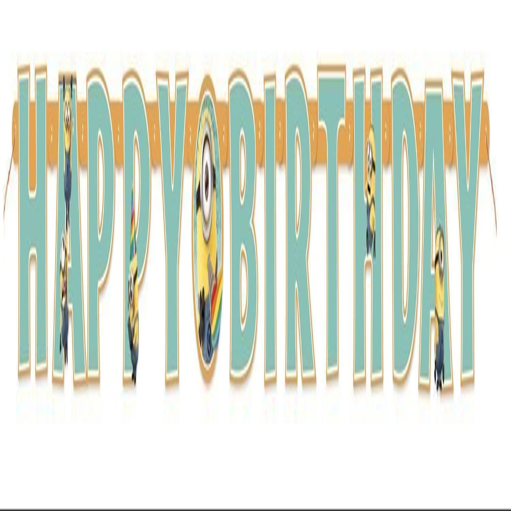 6ft Despicable Me Minions Birthday Banner