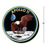 Aquarius NASA Apollo 11 Funky Chunky Novelty Magnet for Refrigerator, Locker, Whiteboard & Game Room Officially Licensed Merchandise & Collectibles view 2