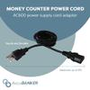 AccuBANKER 6ft Power Cord for Money and Coin Counters  Compatible with Multiple Models, Durable and Easy to Use view 3