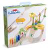 HABA Kullerbu Sim-Sala-Kling - 38 Piece Wooden & Plastic Train Track Set for Balls with Musical Effects and Domino Blocks view 2