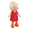 HABA 12" Soft Baby Doll Annelie with Blonde Hair, Embroidered Face, Removable Red Dress and Matching Hairband - Washable Toddler Doll for 18 Months+ view 1