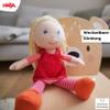 HABA 12" Soft Baby Doll Annelie with Blonde Hair, Embroidered Face, Removable Red Dress and Matching Hairband - Washable Toddler Doll for 18 Months+ view 4